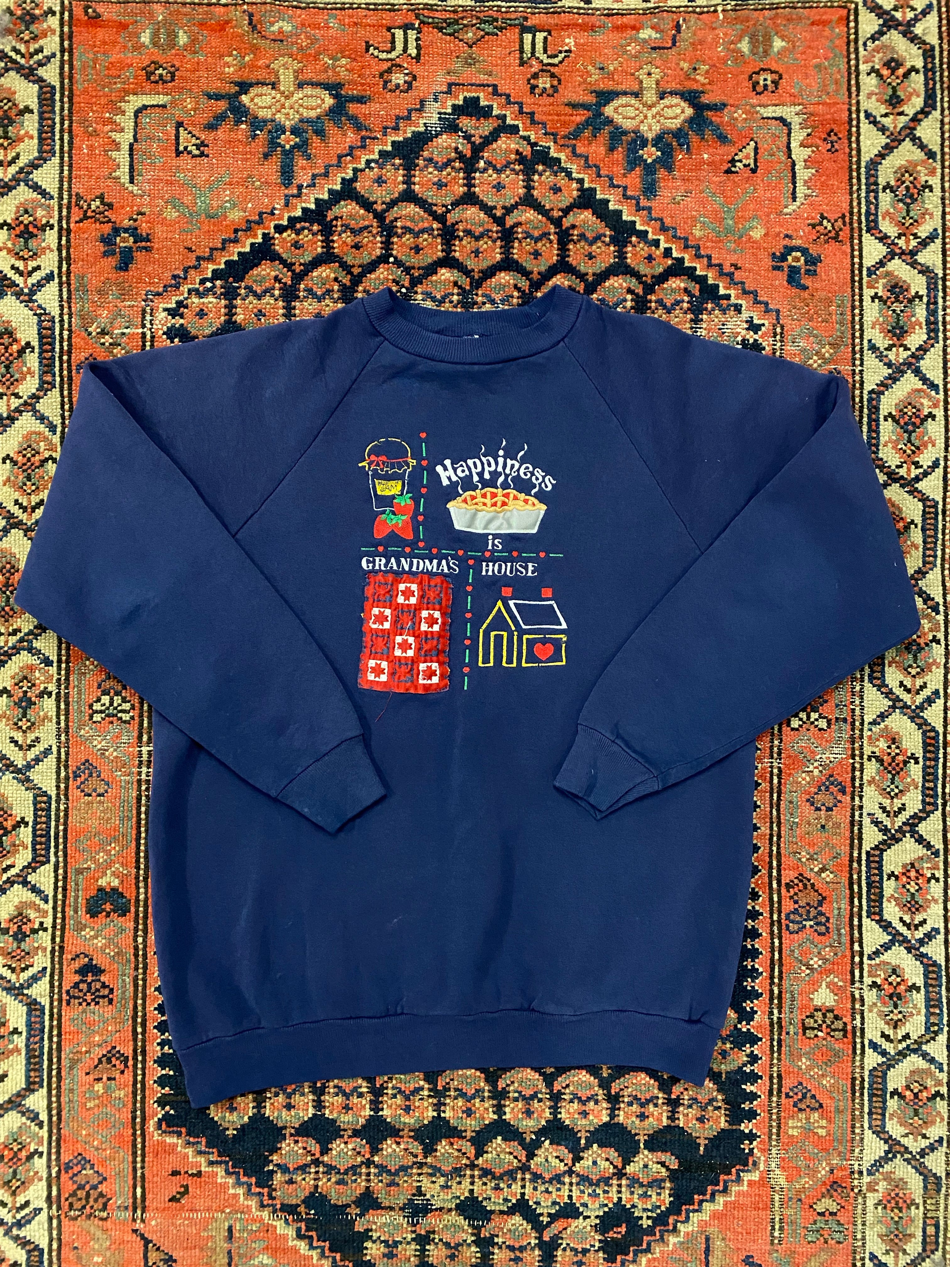 Vintage Embroidered Grandma Crewneck - M