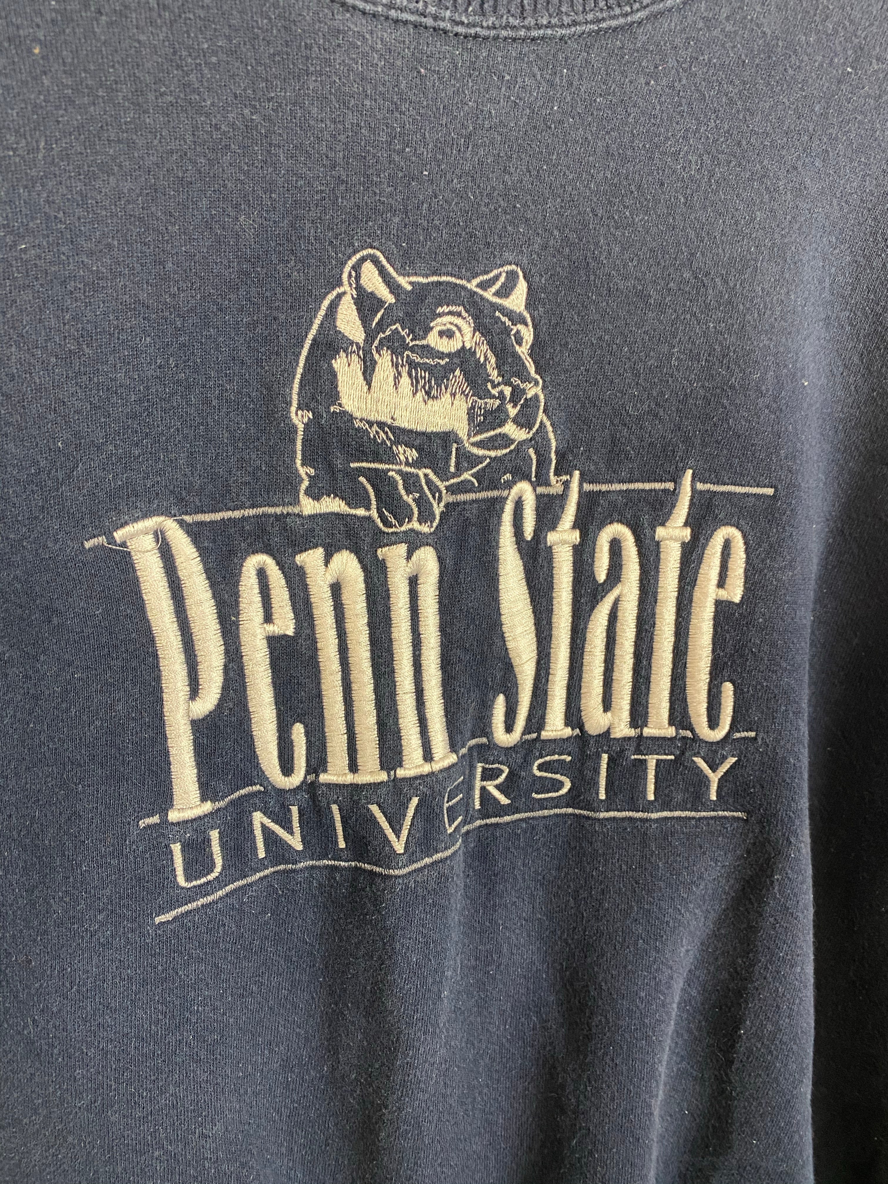 Vintage embroidered Penn State crewneck - L
