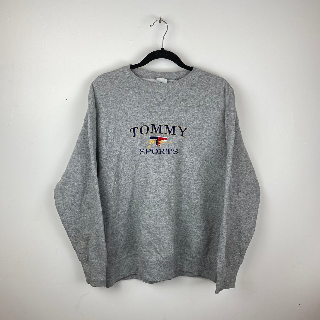 Bootleg embroidered Tommy crewneck