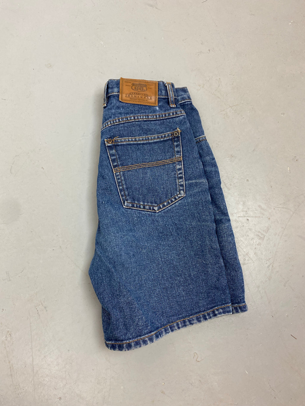 90s Route 66 high waisted denim shorts