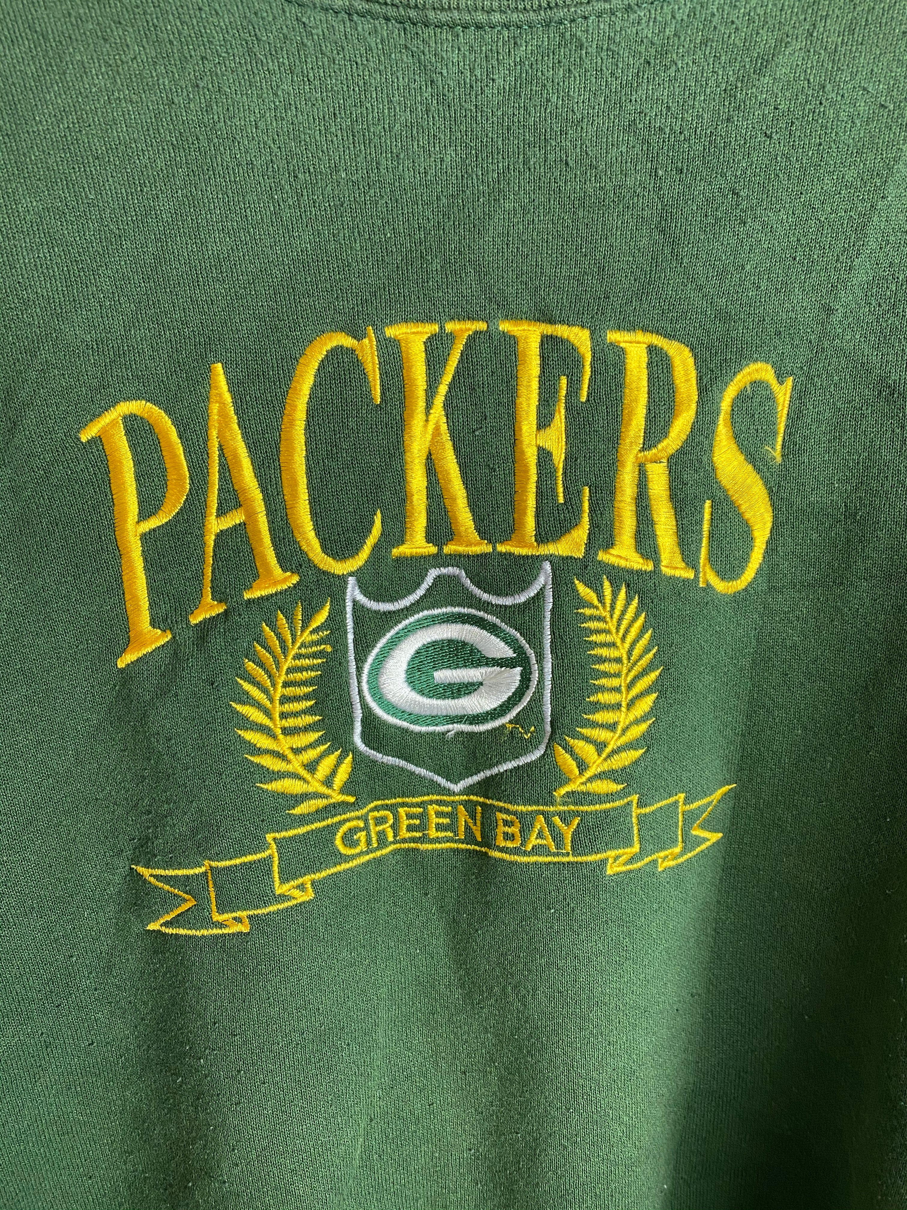 Embroidered packers crewneck