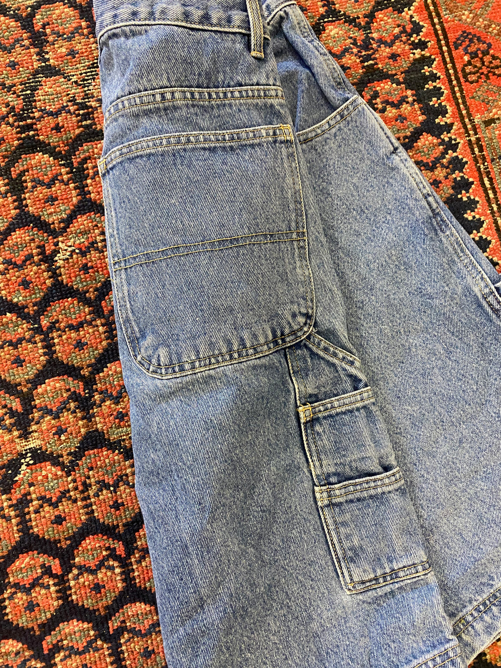 90s High Waisted Cargo Denim Shorts - 28IN/W