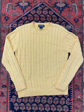 Load image into Gallery viewer, Vintage Yellow Cable Knit - S