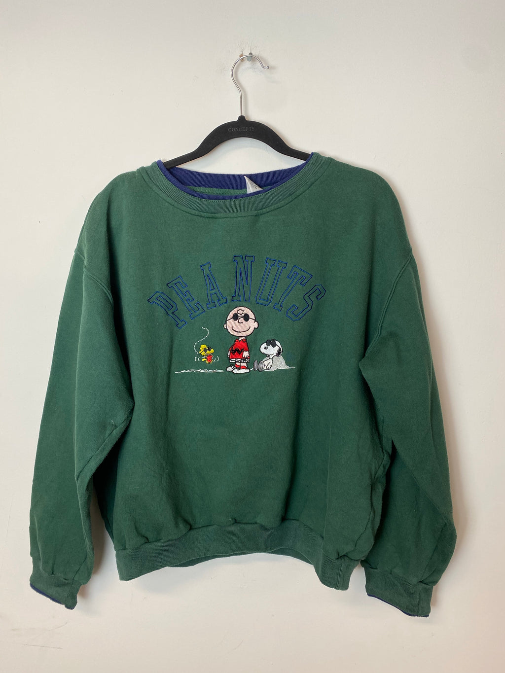 90s Embroidered Peanuts Crewneck - XS