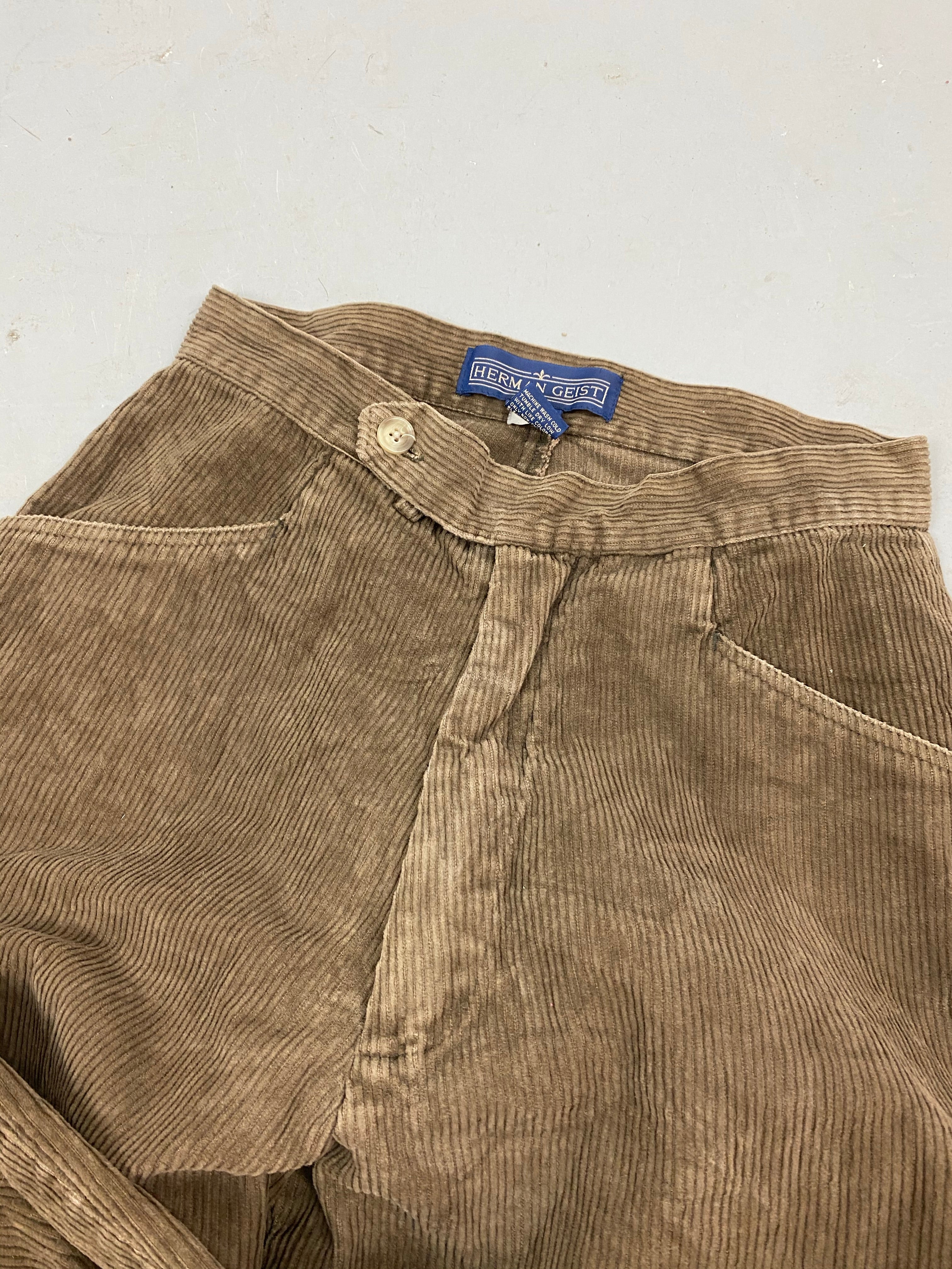 Light brown corduroy trousers