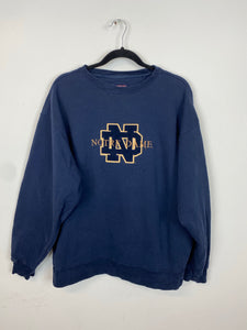 90s embroidered Notre Dame crewneck - M
