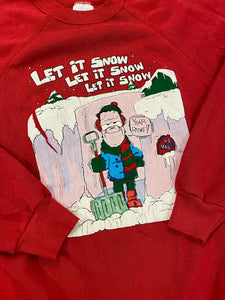 90s Let It Snow Crewneck - L