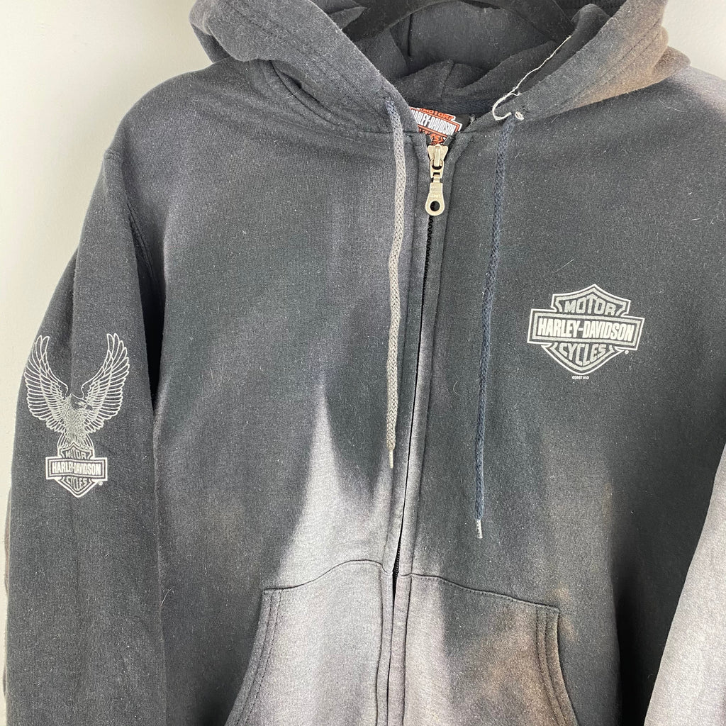 Vintage tie dye Harley full zip