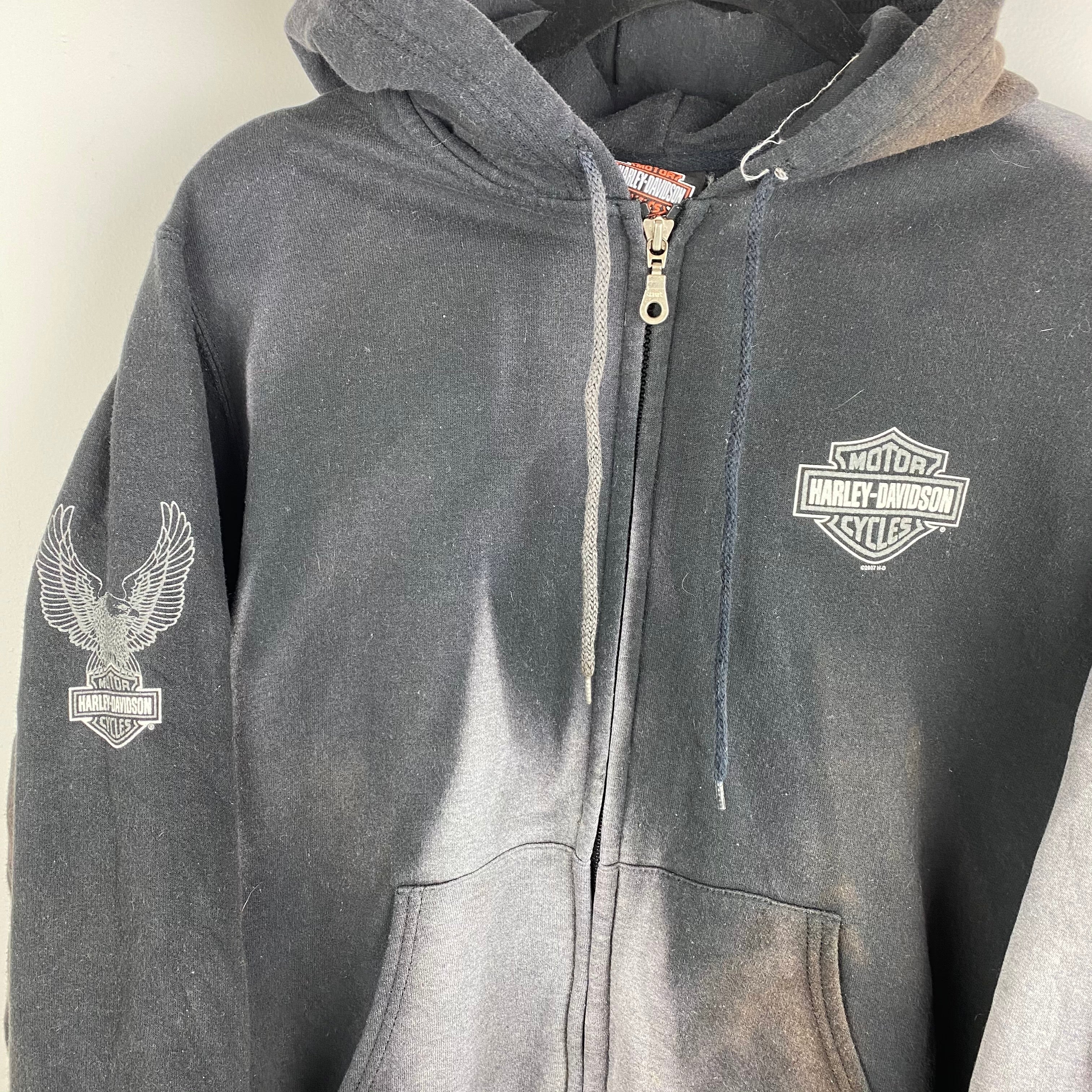 Vintage tie dye Harley full zip