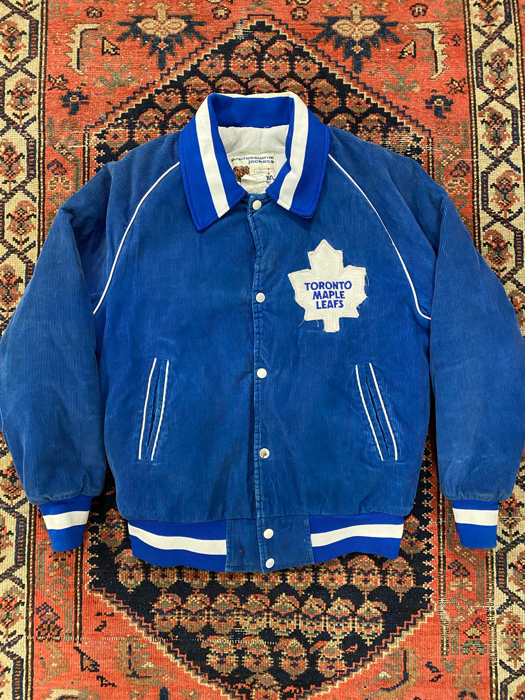 Vintage Corduroy Toronto Maple Leafs Jacket - M