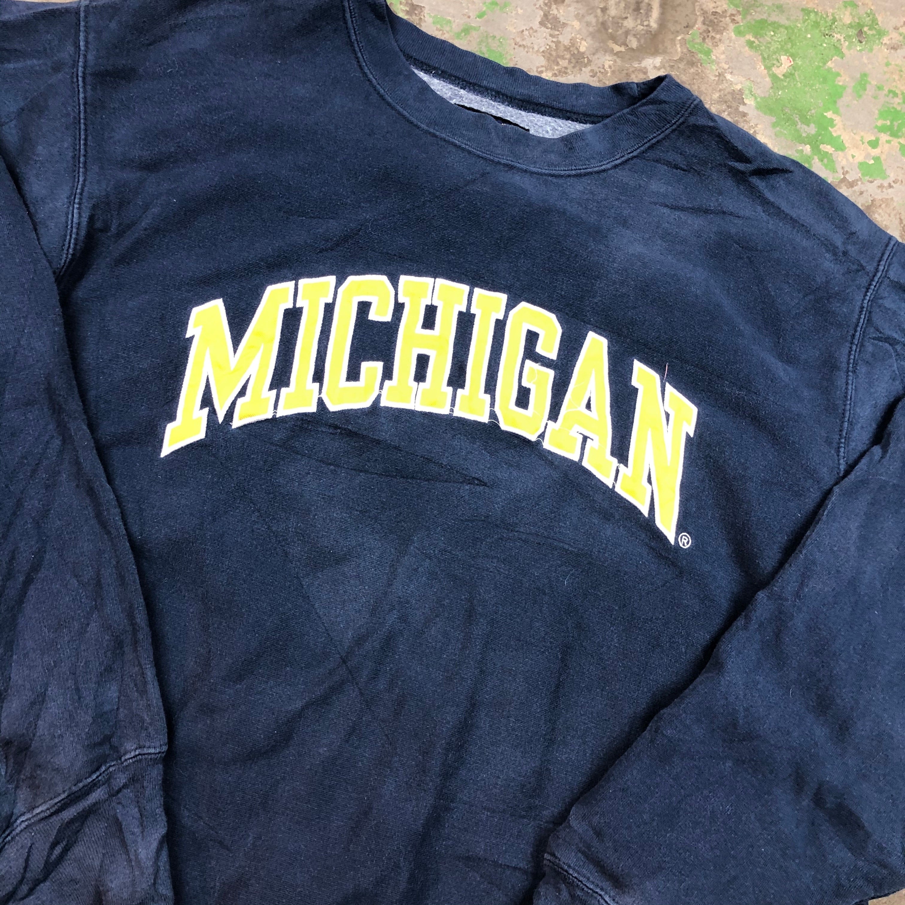 Embroidered Michigan Crewneck