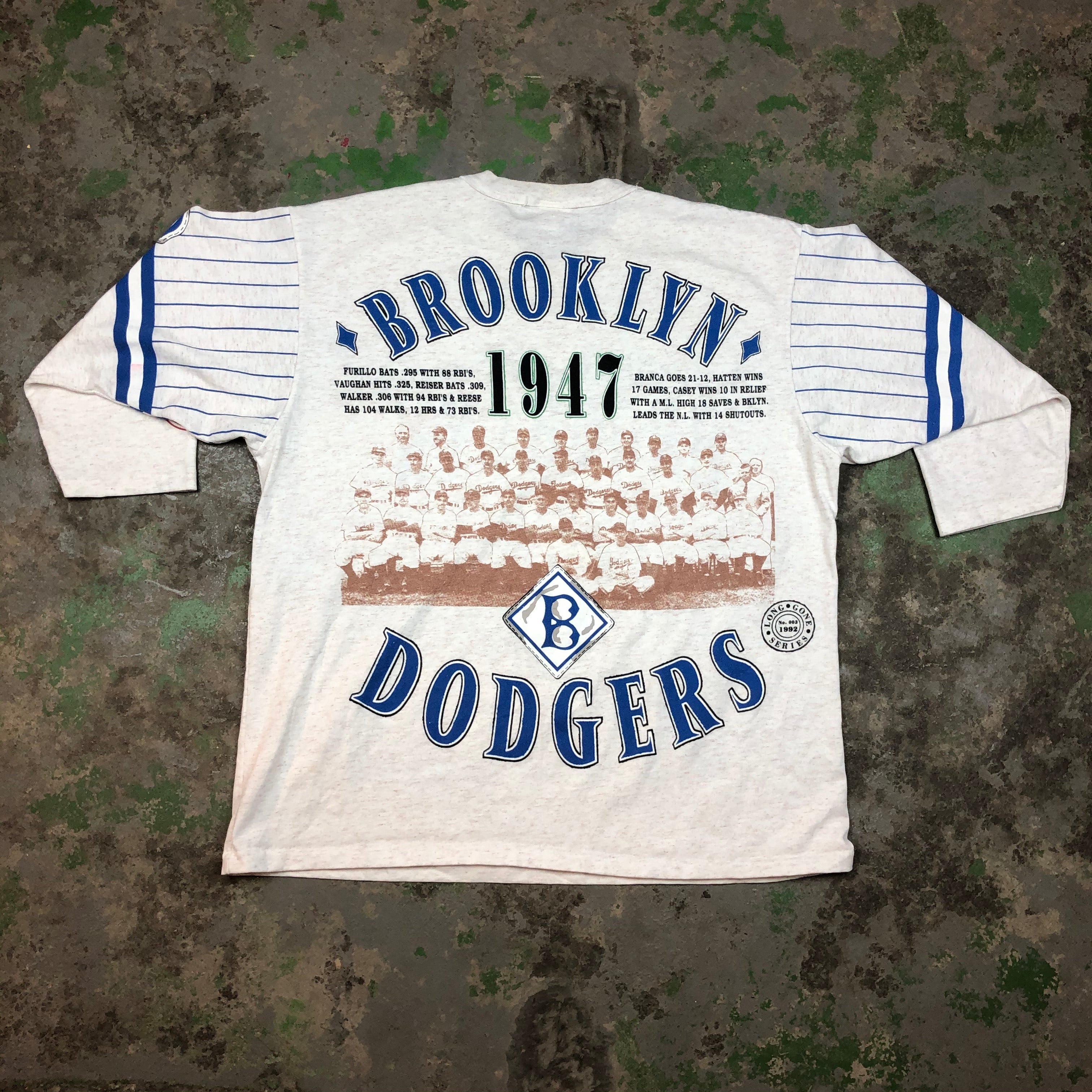 90s dodgers quarter sleeve t-shirt