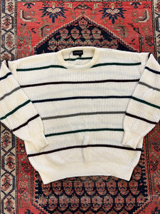 VINTAGE MULTI COLOURED KNIT SWEATER - SMALL