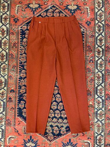 Vintage Dark Orange Valentino Trousers - 28-30inches