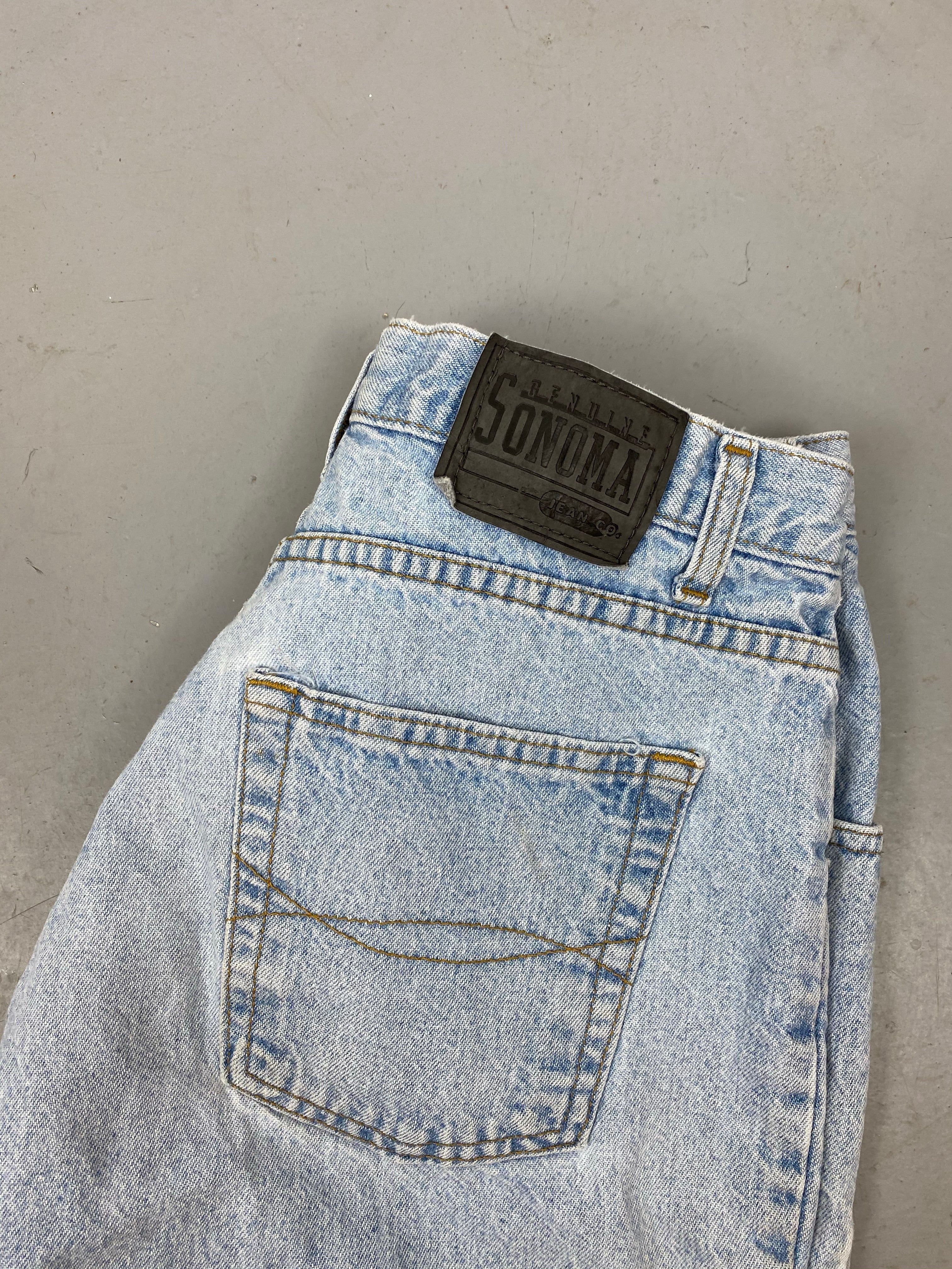 90s high waisted Sonoma denim shorts - 31 in