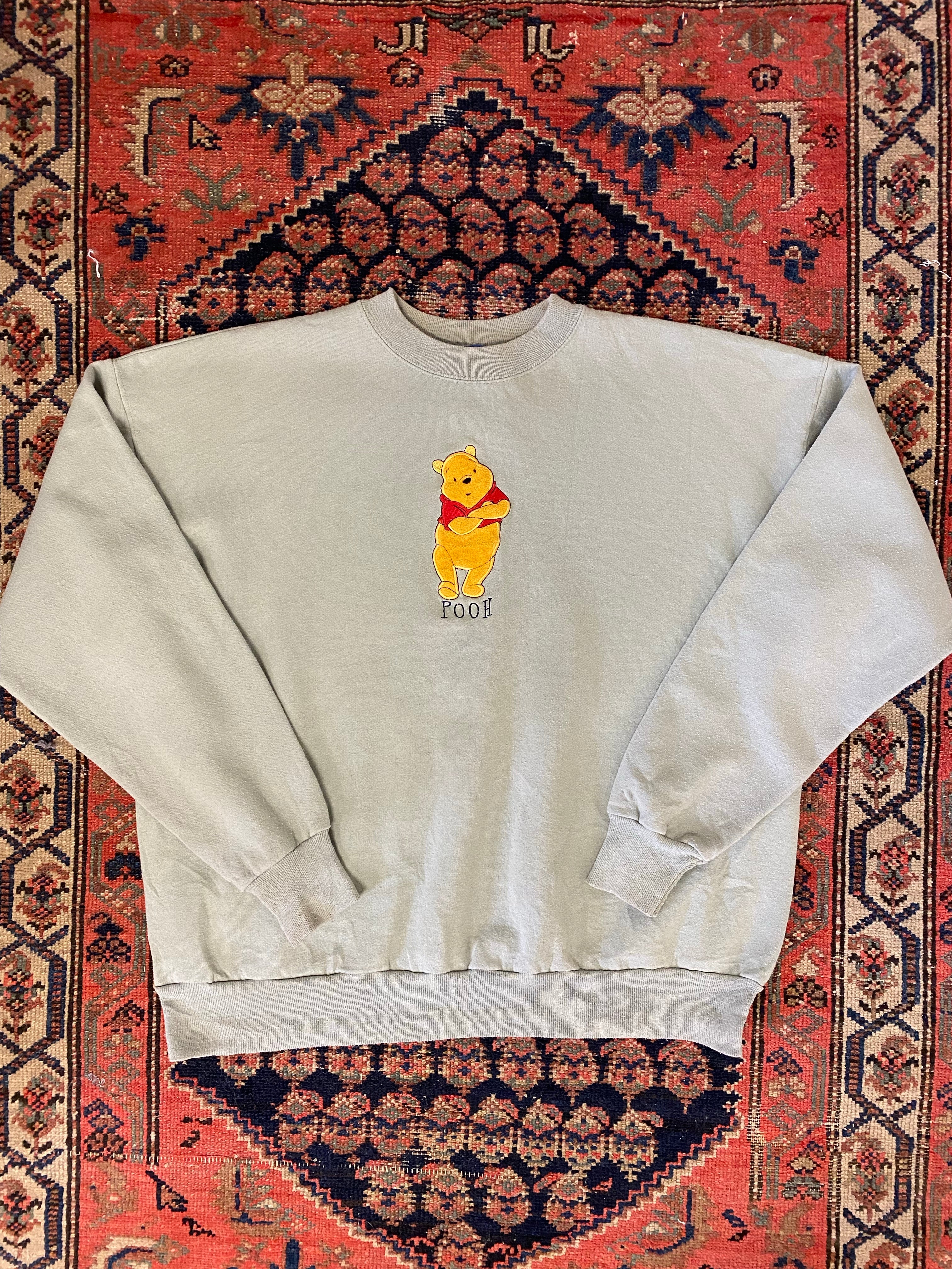 90s Mint Coloured Pooh Crewneck - M