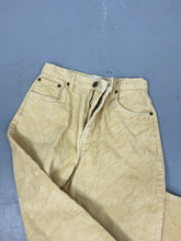 Load image into Gallery viewer, Yellow straight leg corduroy pants