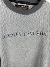Load image into Gallery viewer, Thrashed Embroidered Harley Davidson crewneck