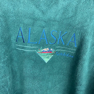 Embroidered fleece Alaska crewneck