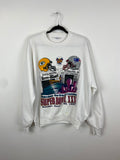 1997 Green Bay vs Patriots crewneck - L