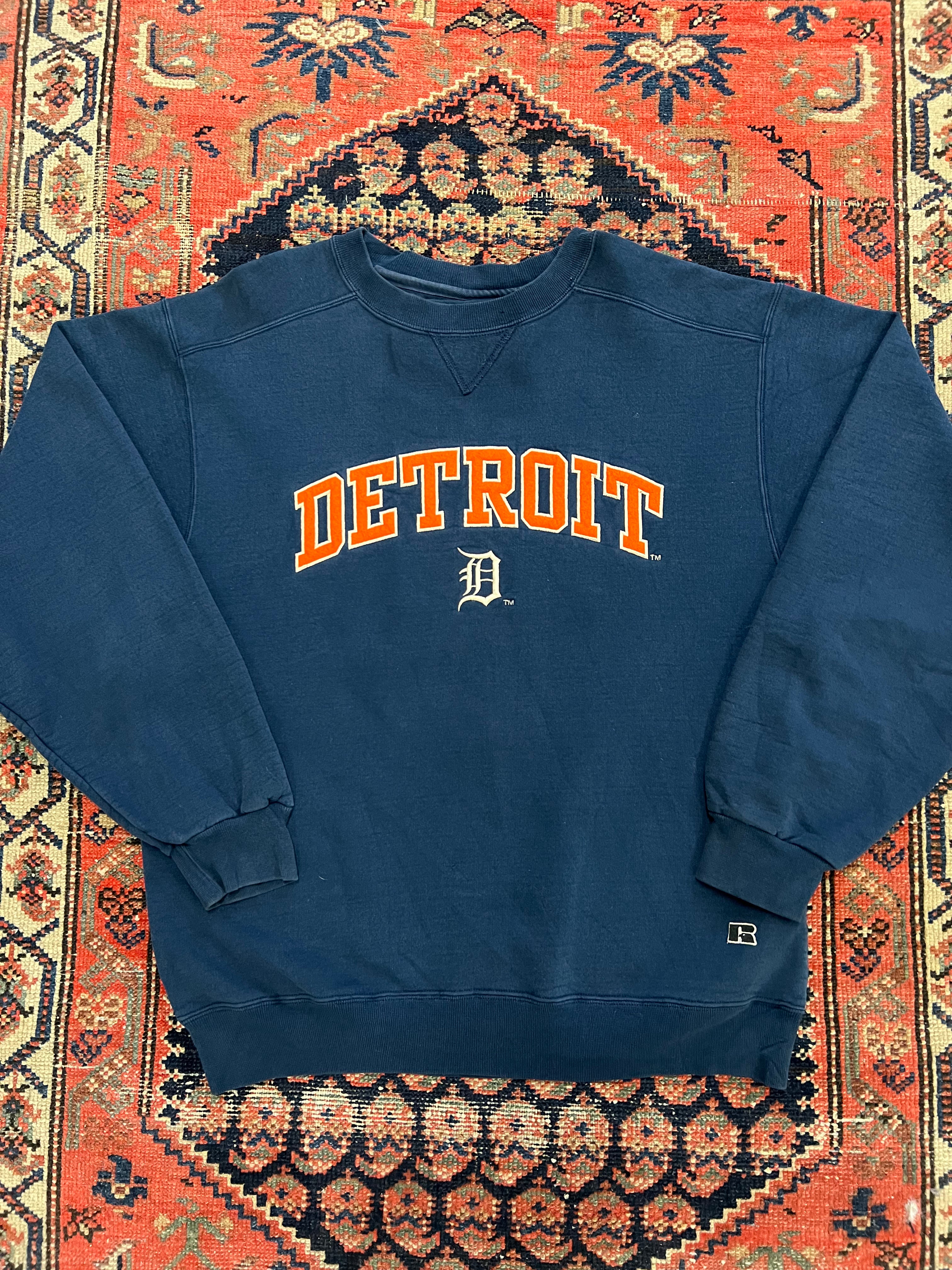 VINTAGE DETROIT RUSSEL CREWNECK - M/L