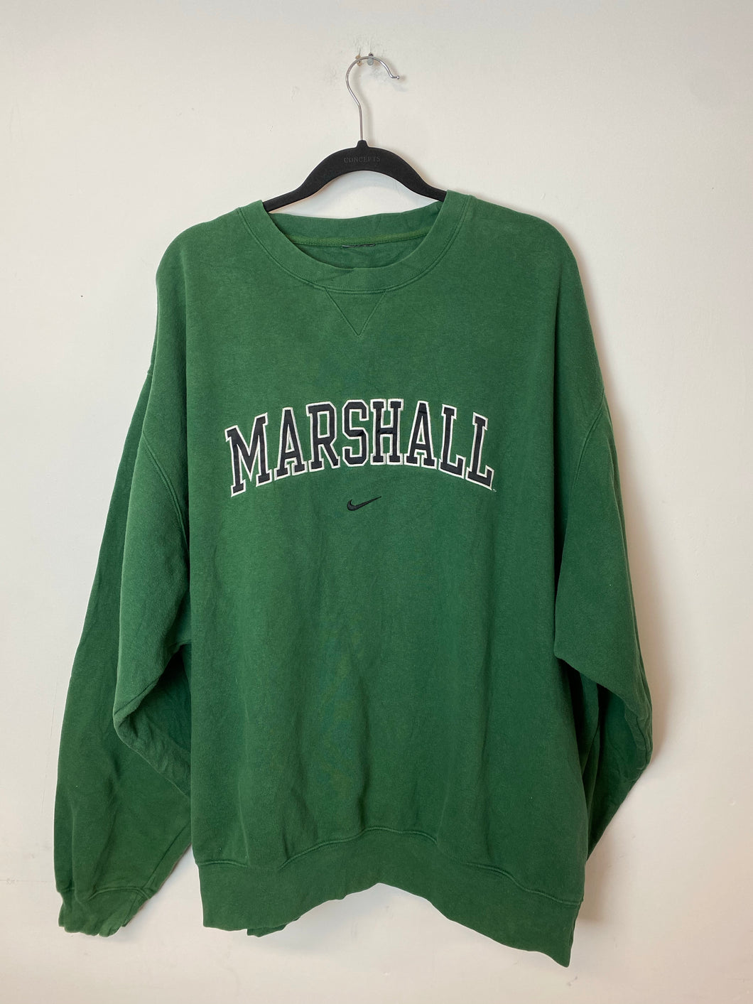 Vintage Embroidered Marshall University Nike Crewneck - L/XL