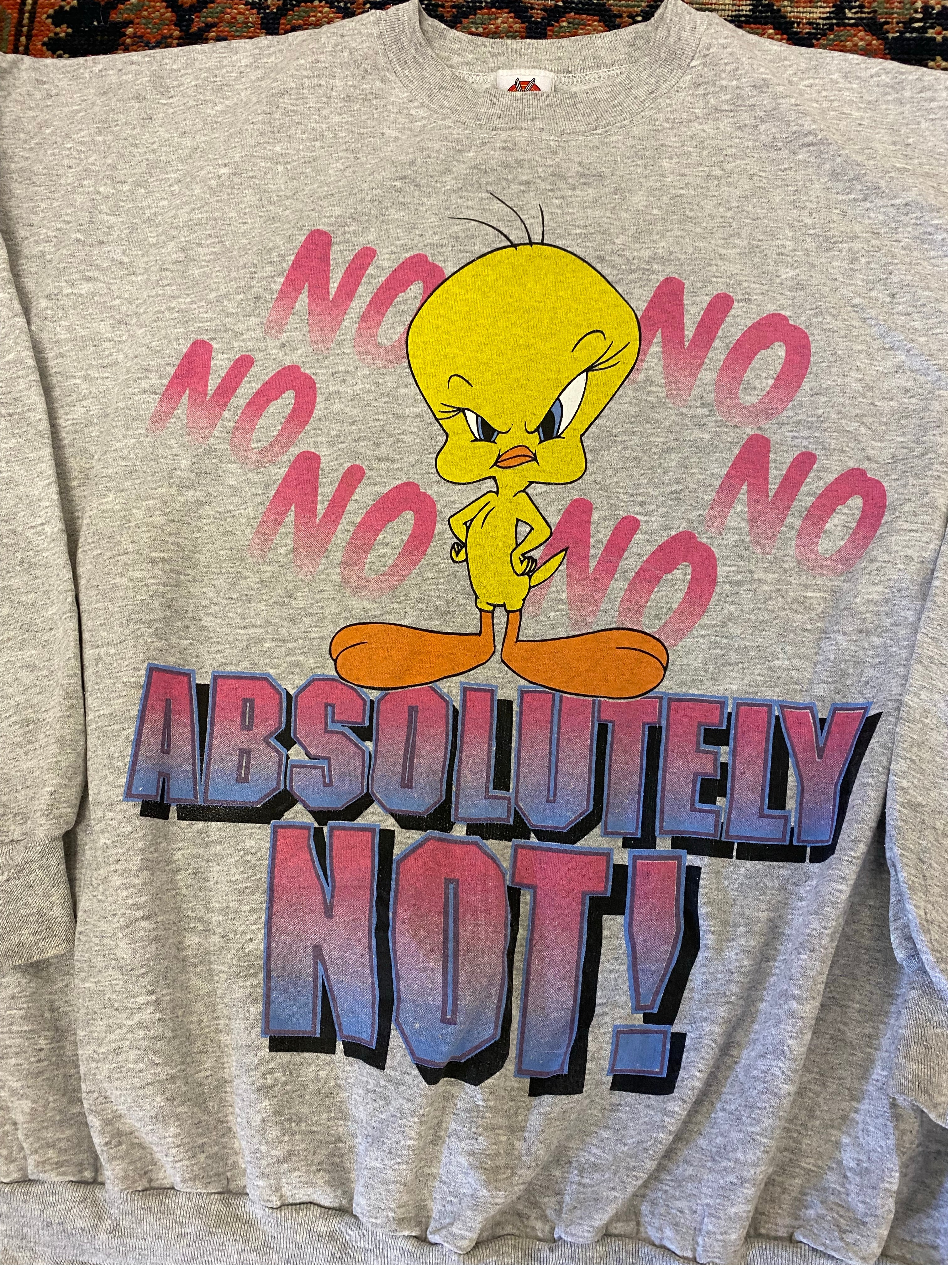 90s Tweety Bird Crewneck - L