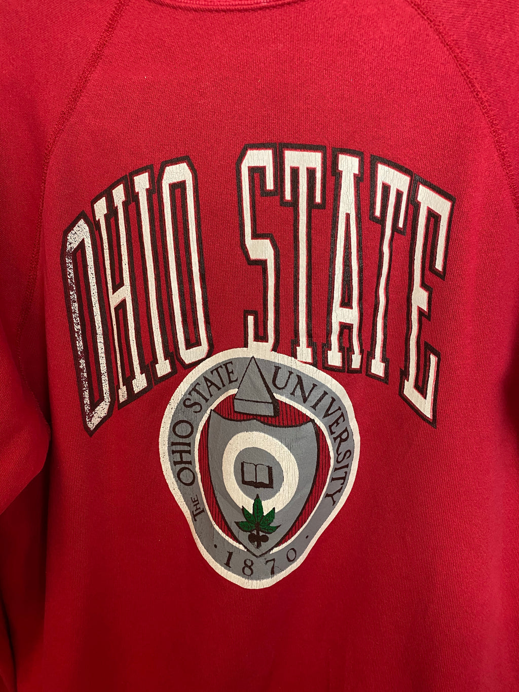 Vintage Raglan Cut Ohio State Crewneck - M