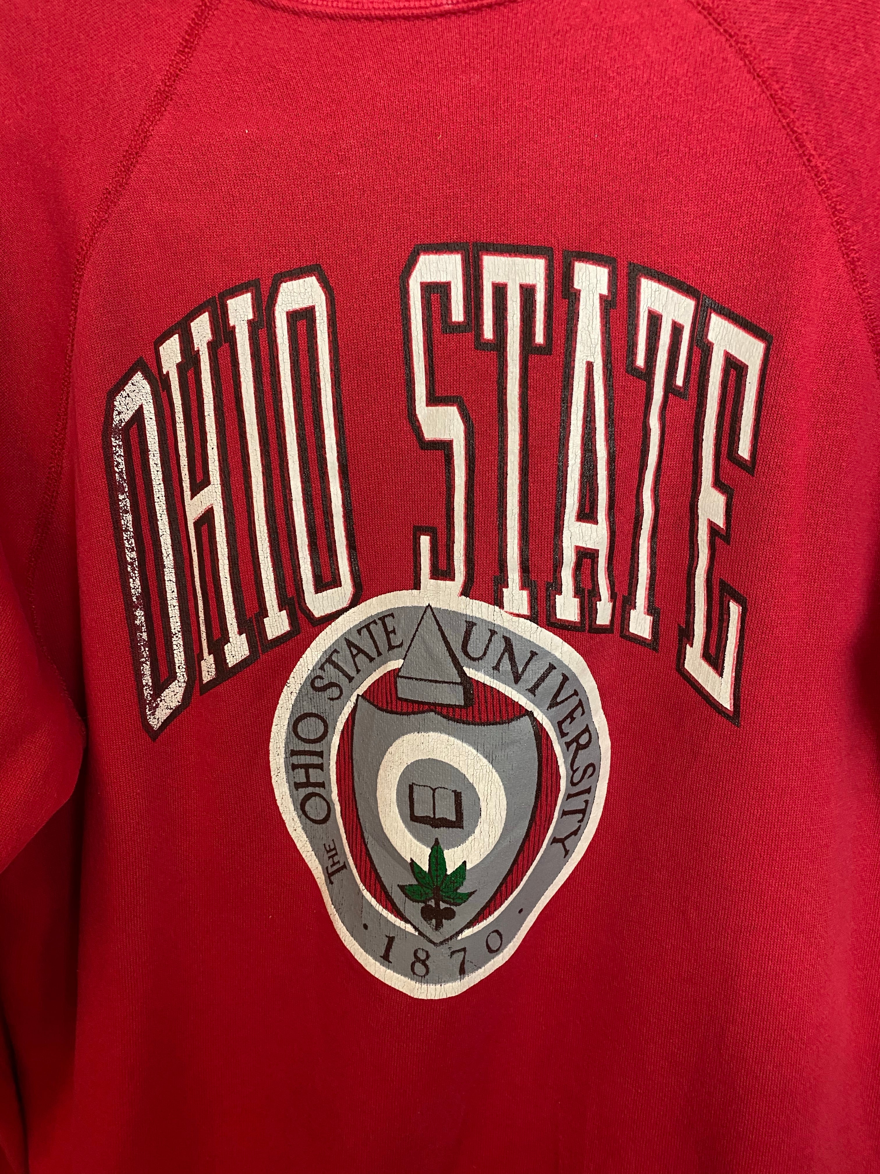 Vintage Raglan Cut Ohio State Crewneck - M
