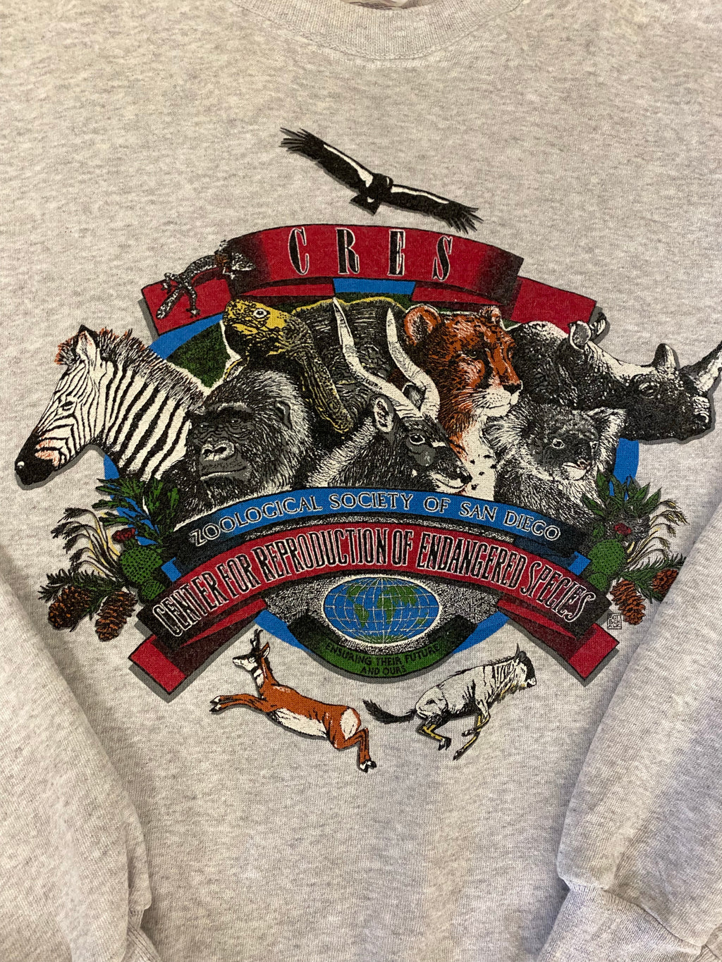 Vintage Front And Back ZooLogical Crewneck - L