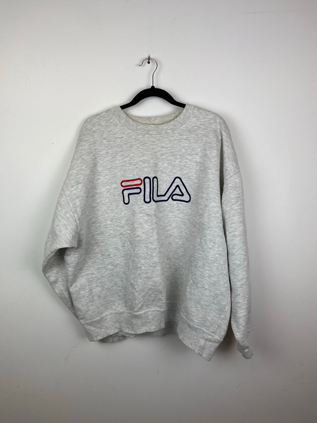 Oversized heavyweight Fila crewneck