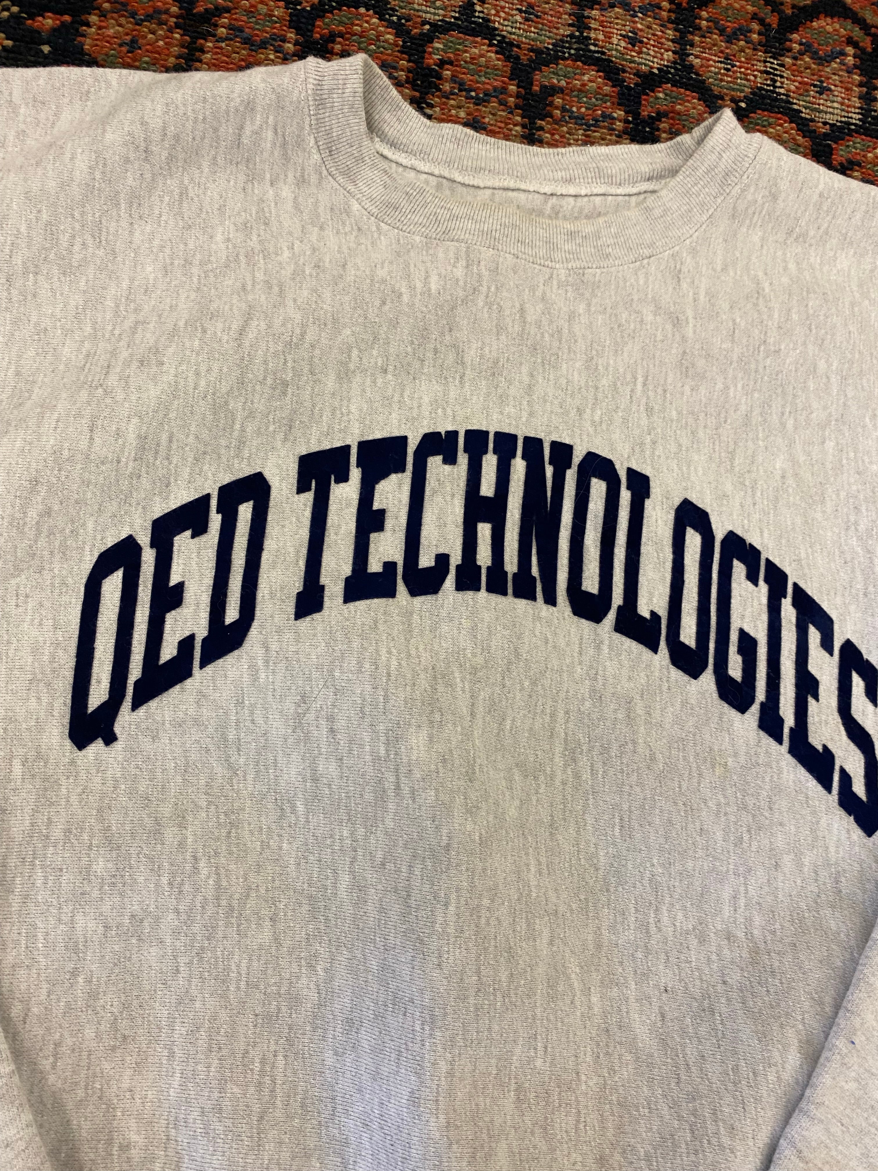 90s QED Technologies Champion Crewneck - L