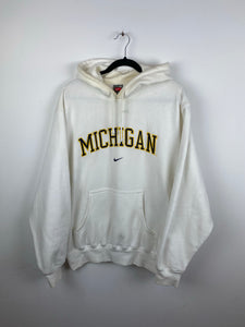Vintage Michigan Nike white hoodie