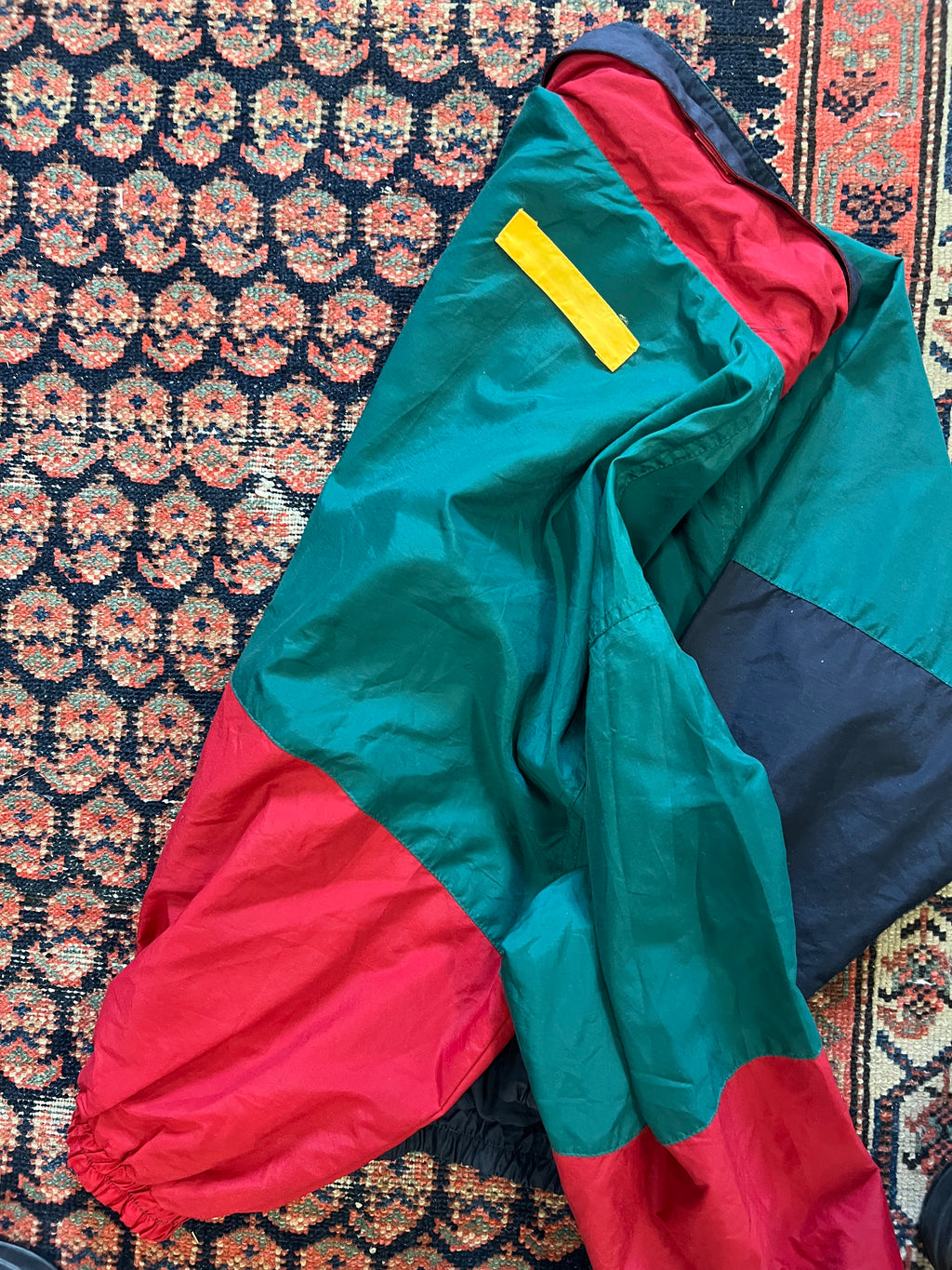 VINTAGE COLOUR BLOCKED WINDBREAKER - SMALL