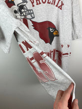 Load image into Gallery viewer, Front and back Phoenix Cardinals t shirt