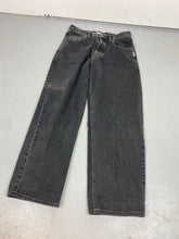 Load image into Gallery viewer, Baggy silver 90s denim jeans