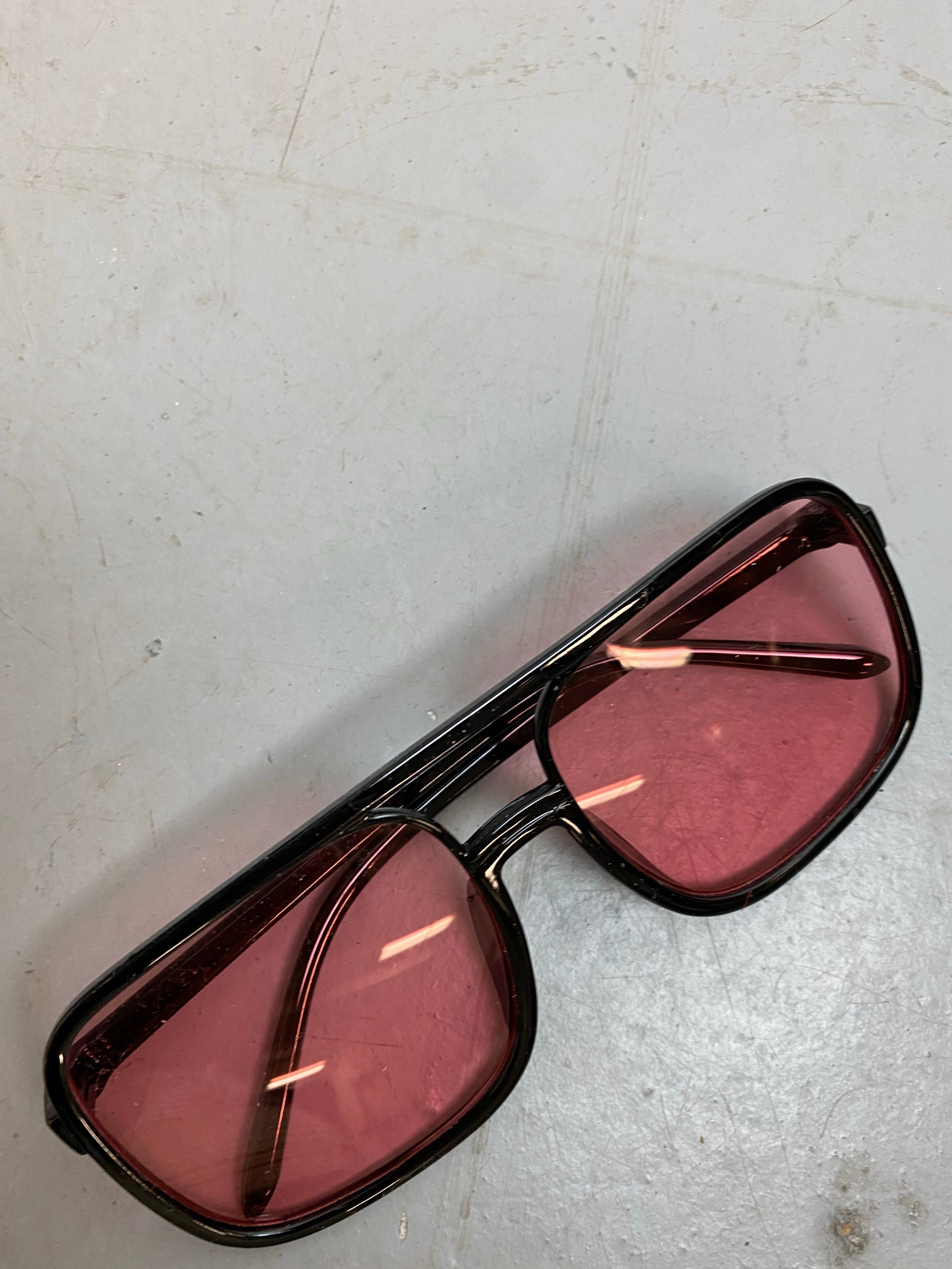 Pink Tinted 60s Styled Sunglasses