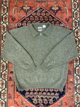 Load image into Gallery viewer, Vintage Quarter Zip Knit Sweater - XL