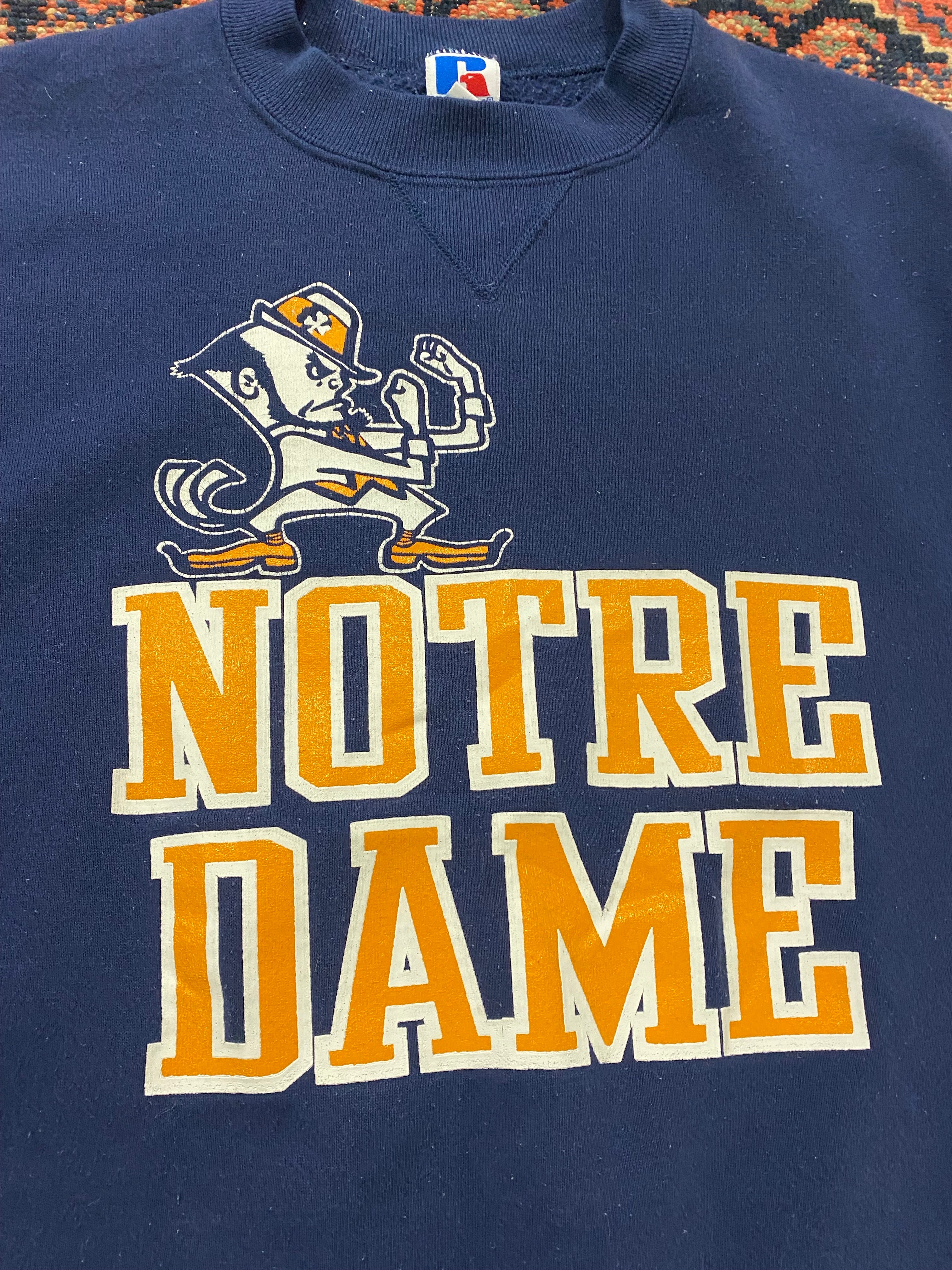 Vintage Notre Dame Russel Crewneck - S