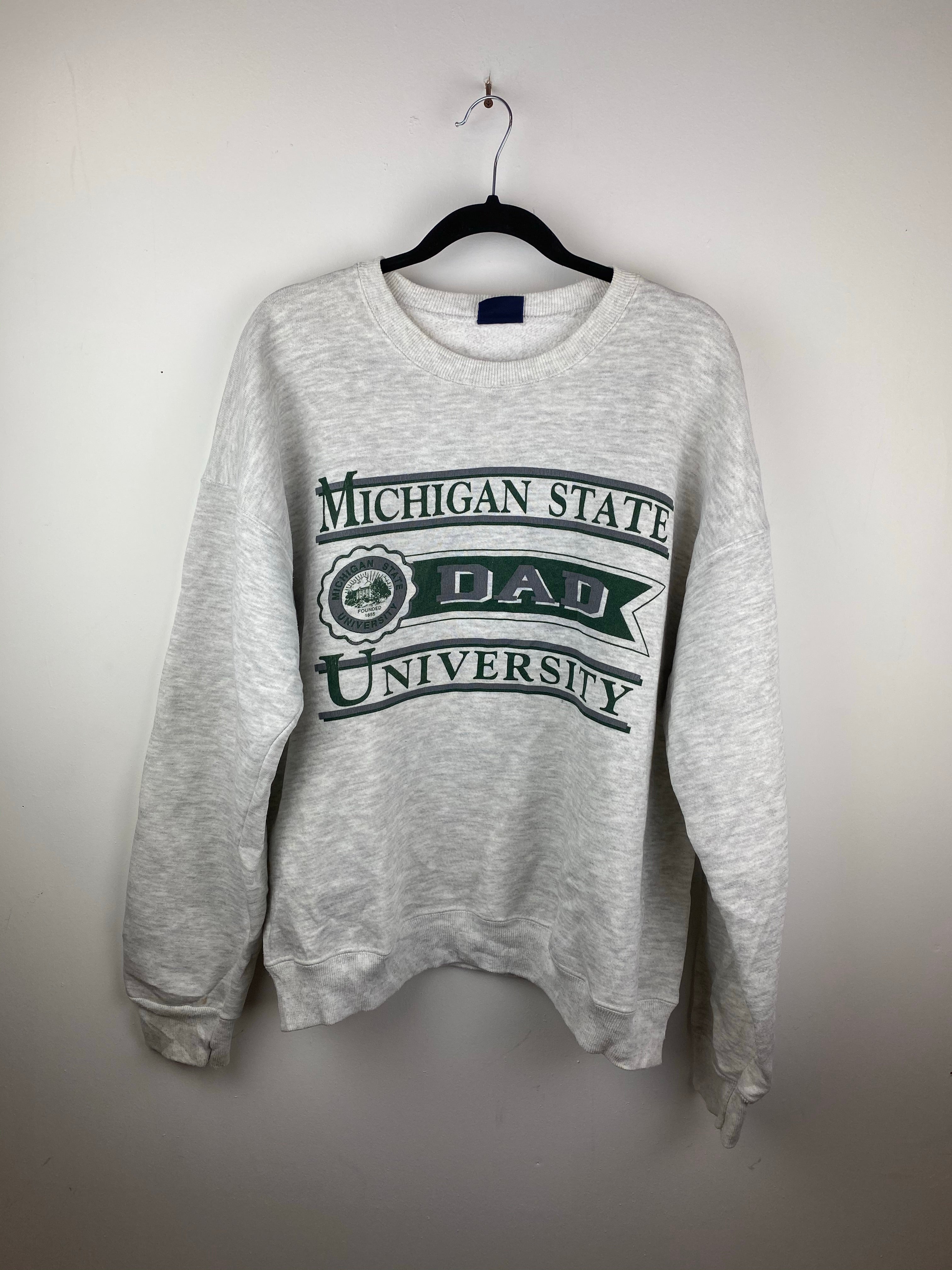 Michigan State dad crewneck