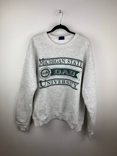 Michigan State dad crewneck