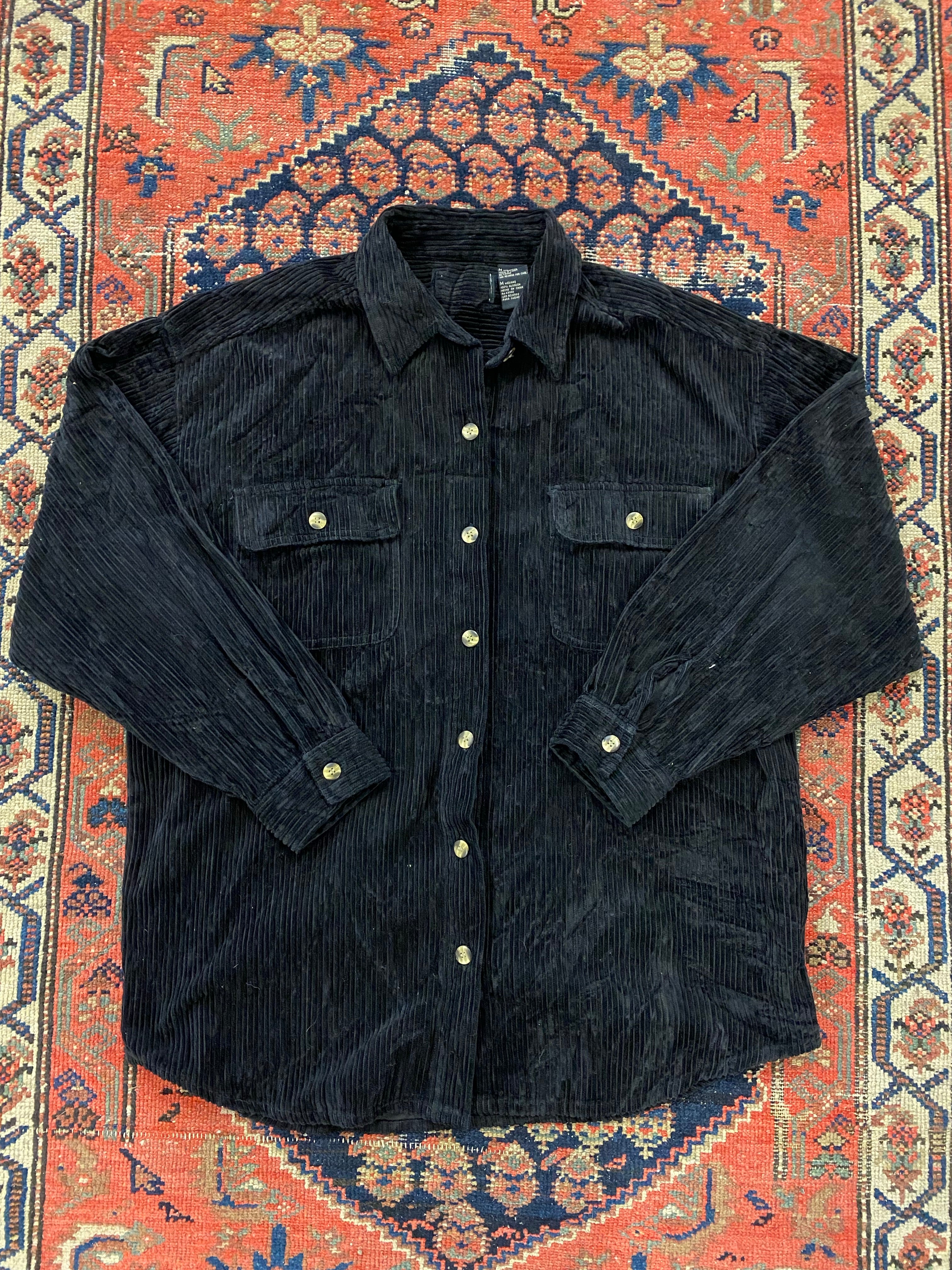 Vintage Thick Corduroy Button Up - M/L