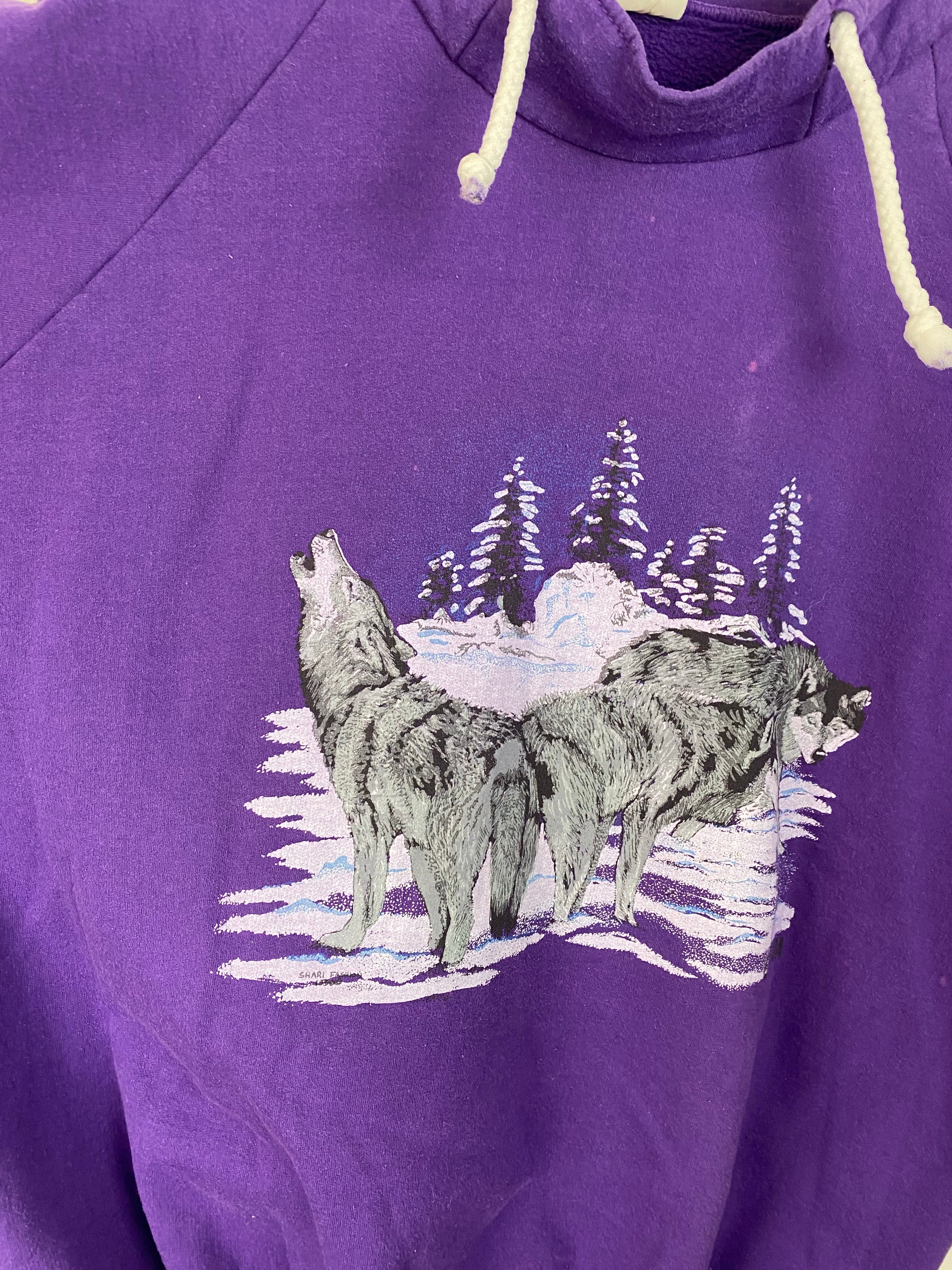 Vintage wolf crewneck - M