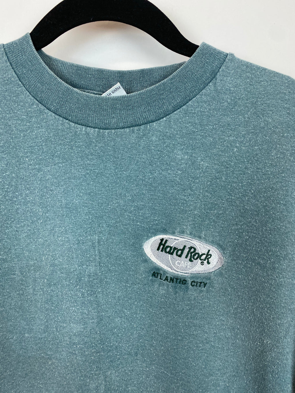 90s Stone Wash Embroidered HardRock Cafe T Shirt - S