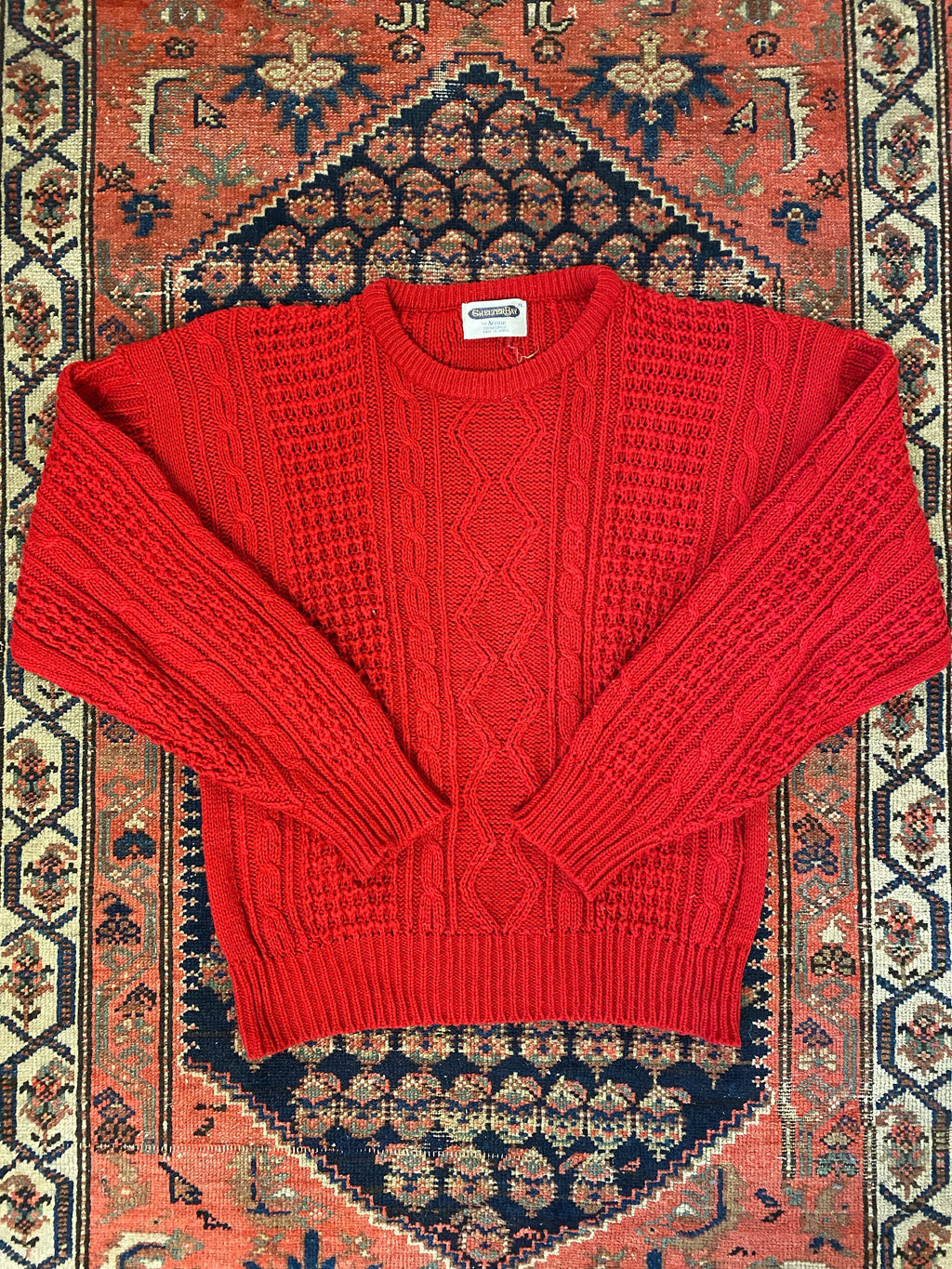 Vintage Cable Knit - L