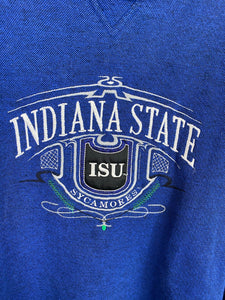90s embroidered Indiana State crewneck