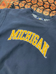 90s Embroidered Michigan Crewneck - M