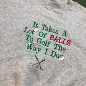 Embroidered golf Crewneck