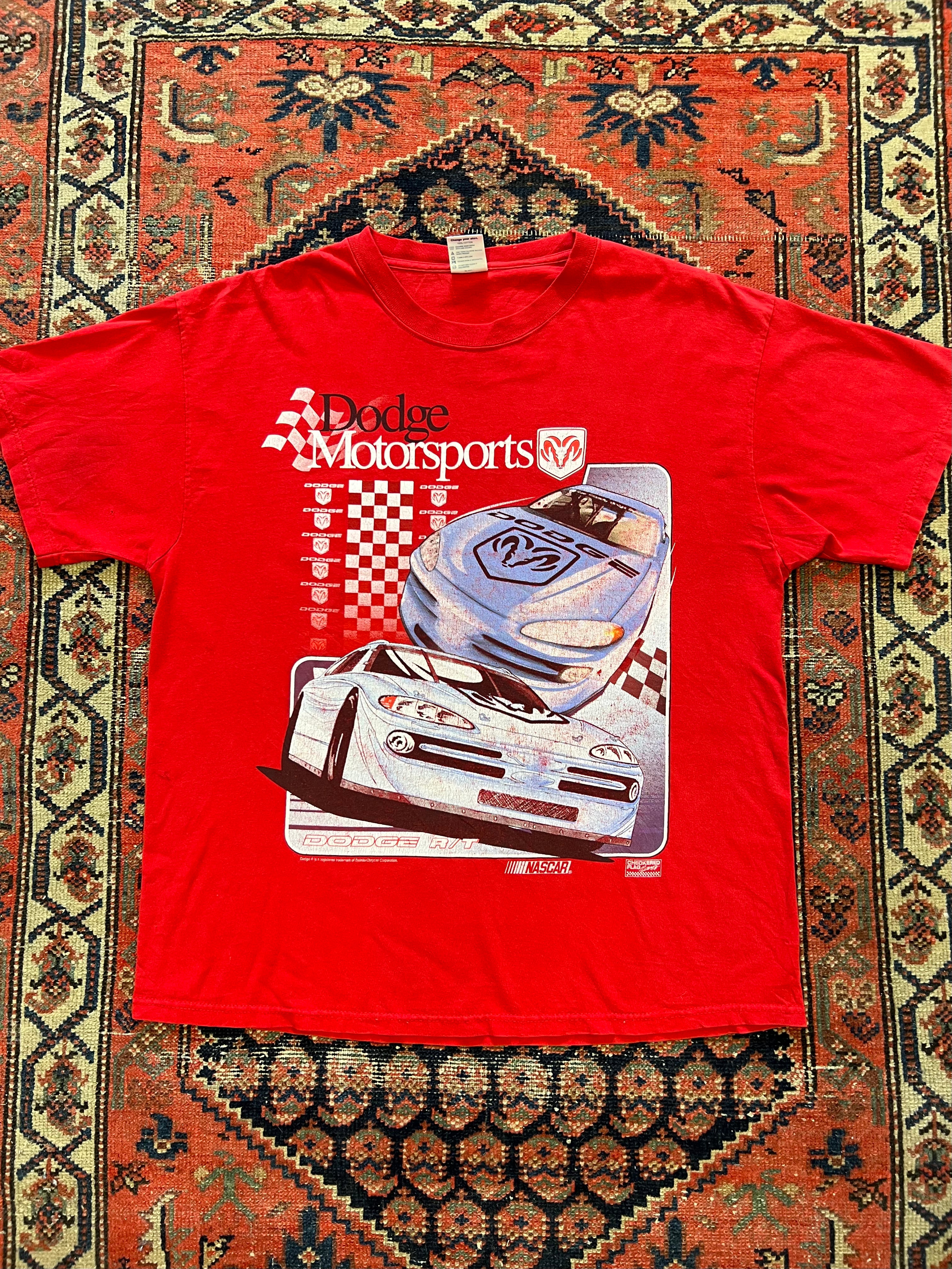 VINTAGE FRONT AND BACK DODGE T SHIRT - L/XL