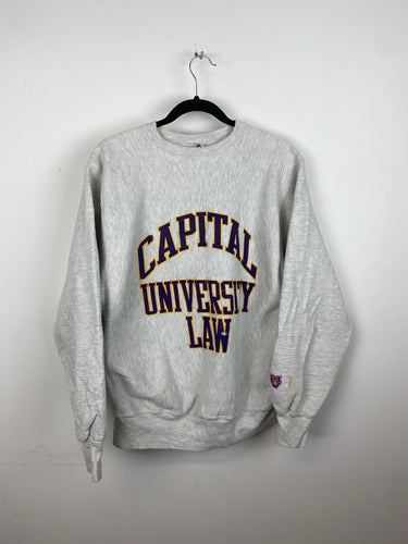 90s Capital University Law crewneck - M